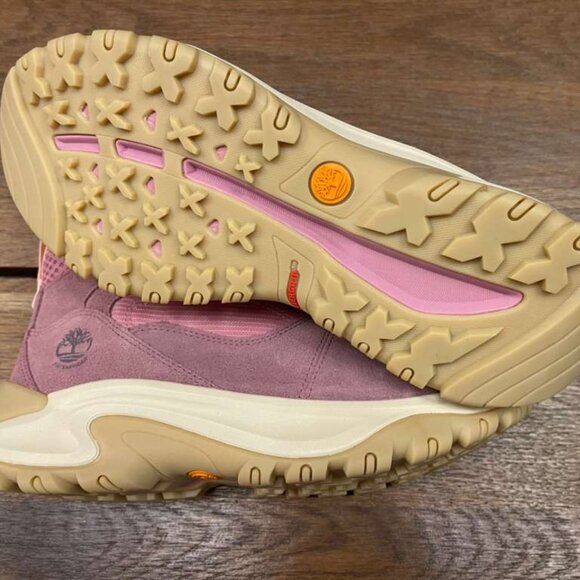 TIMBERLAND WOMEN'S MT MADDSEN PEAK MD LACE WATERPROOF BOOT PINK SUEDE A41Q8-A1D - Picture 7 of 9